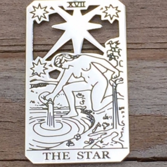 Star Tarot Card Pendant Sterling Silver small - Picture 2 of 8